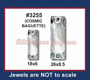 Swarovski Cosmic Baguette Sizes